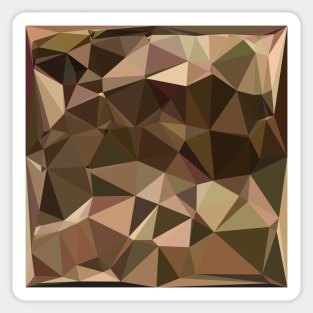 Sienna Abstract Low Polygon Background Sticker